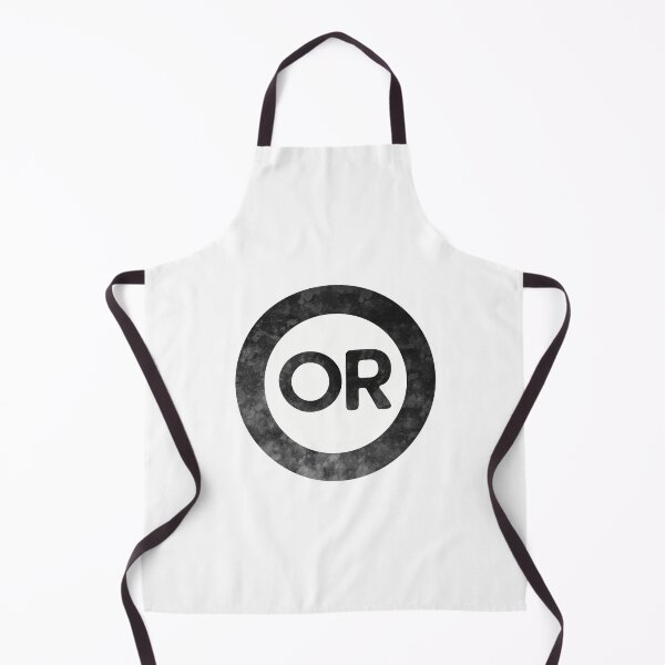 Item preview, Oregon OR distressed black and white circle designed and sold by Krista Robertson.
