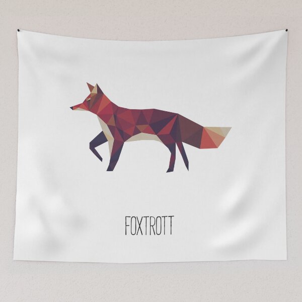 Item preview, Foxtrot fox pun illustration designed and sold by zabrinaz.
