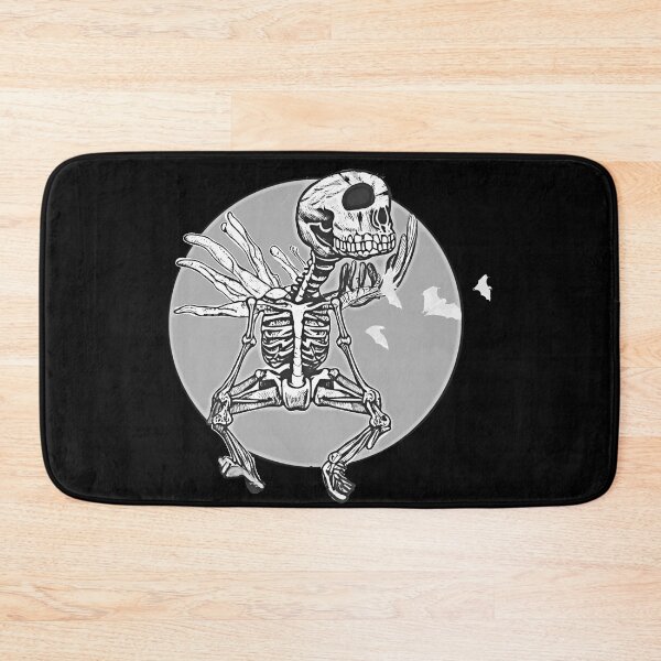 Item preview, Rocker Skeleton Dancing Gray designed and sold by joanaoberg.