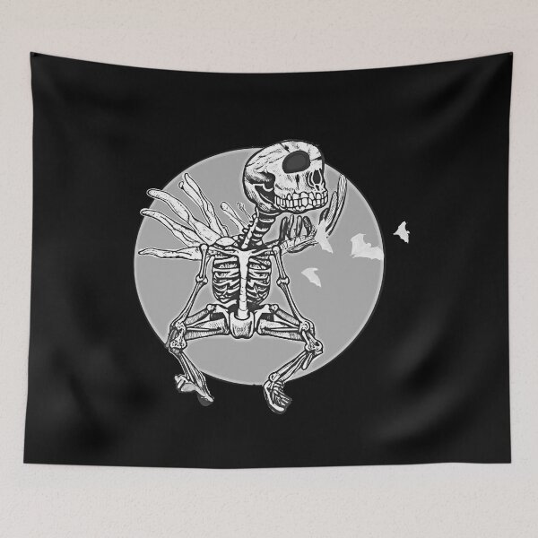Item preview, Rocker Skeleton Dancing Gray designed and sold by joanaoberg.