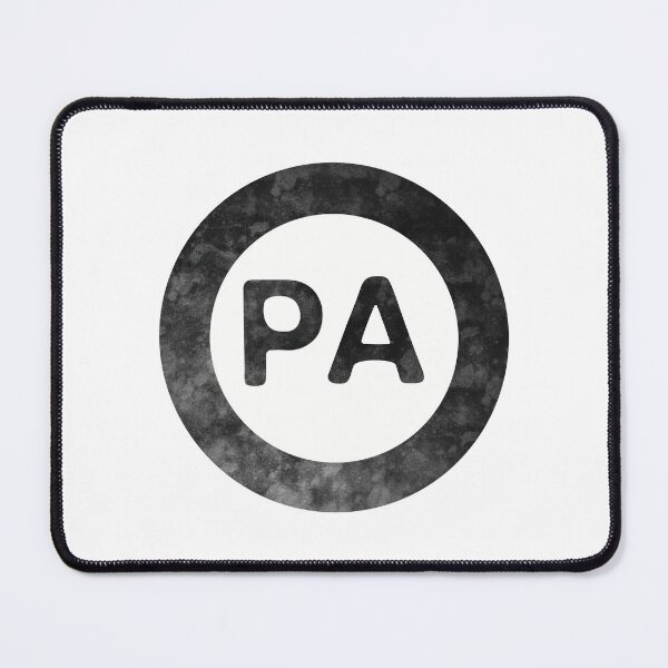 Item preview, Pennsylvania PA distressed black and white circle designed and sold by Krista Robertson.