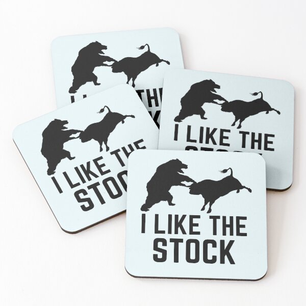 Item preview, I Like The Stock - Bear & Bull Fighting Funny designed and sold by Dip-Art.