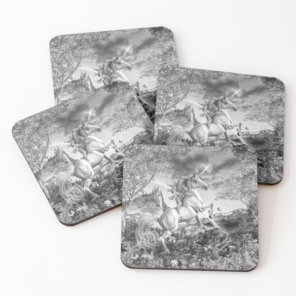 Item preview, Awesome Unicorn Monochrome designed and sold by DavidPenfound.