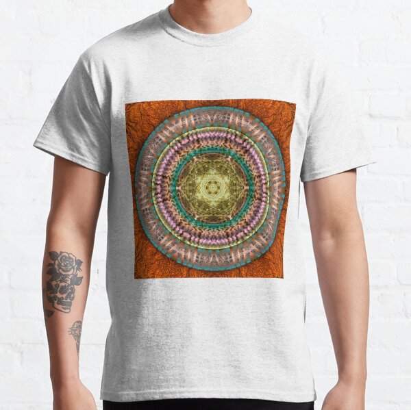 Prismatic Hypnotic Checkered Mandala Unisex T Shirt
