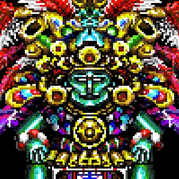 Artwork thumbnail, Pixel Aztec by RiveRivera