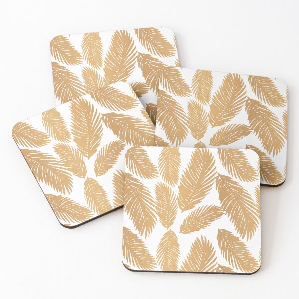 Item preview, Tropical Gold Palm Leaf Pattern designed and sold by Julie Erin Designs.