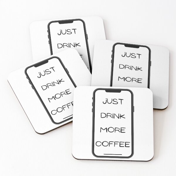 Aperçu de l'œuvre Boire plus de café créée et vendue par EnhanceCreative.