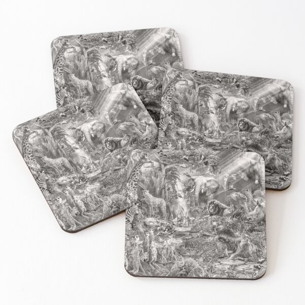 Item preview, Into the Jungle Monochrome, designed and sold by DavidPenfound.