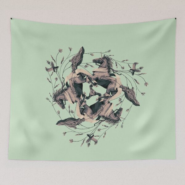 Item preview, Horses and Birds designed and sold by erdavid.