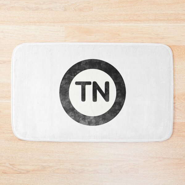 Item preview, Tennessee TN distressed black and white circle designed and sold by Krista Robertson.