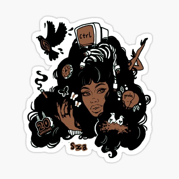 Sza Ctrl Alternate Album Art Sticker