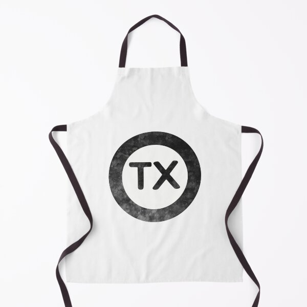 Item preview, Texas TX distressed black and white circle designed and sold by Krista Robertson.