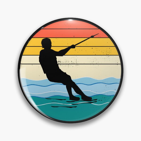 Item preview, Barefoot Water-skiing Freestyle Water Sport Vintage Retro designed and sold by CuteDesigns1.