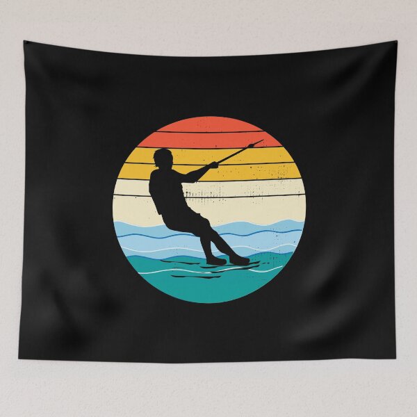 Item preview, Barefoot Water-skiing Freestyle Water Sport Vintage Retro designed and sold by CuteDesigns1.