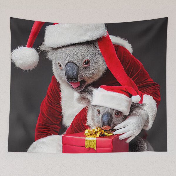 Item preview, Cute Christmas Koala Bear dressed as Santa, baby Koala Bear designed and sold by DigitalDreamArt.