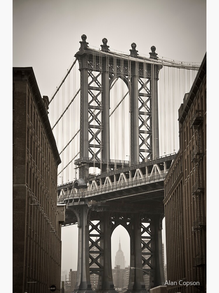 Empire State Building through arch of Manhattan Bridge by AlanCopson