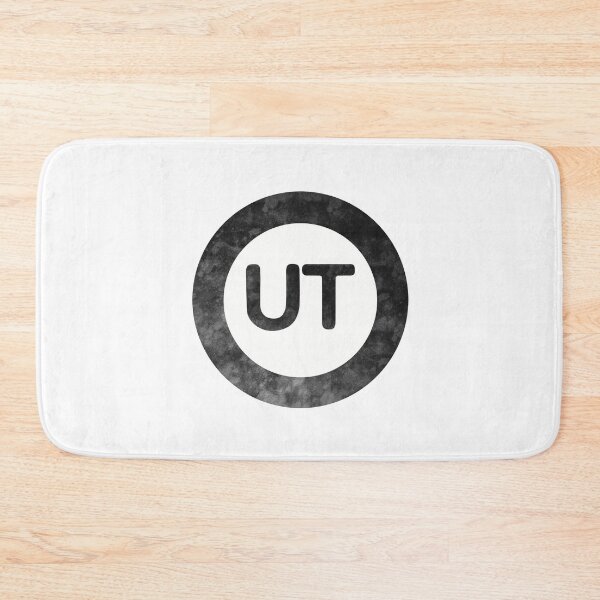 Item preview, Utah UT distressed black and white circle designed and sold by Krista Robertson.