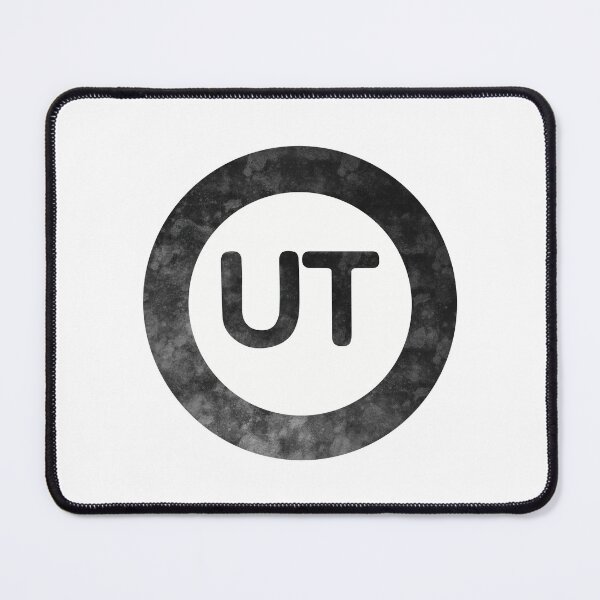 Item preview, Utah UT distressed black and white circle designed and sold by Krista Robertson.