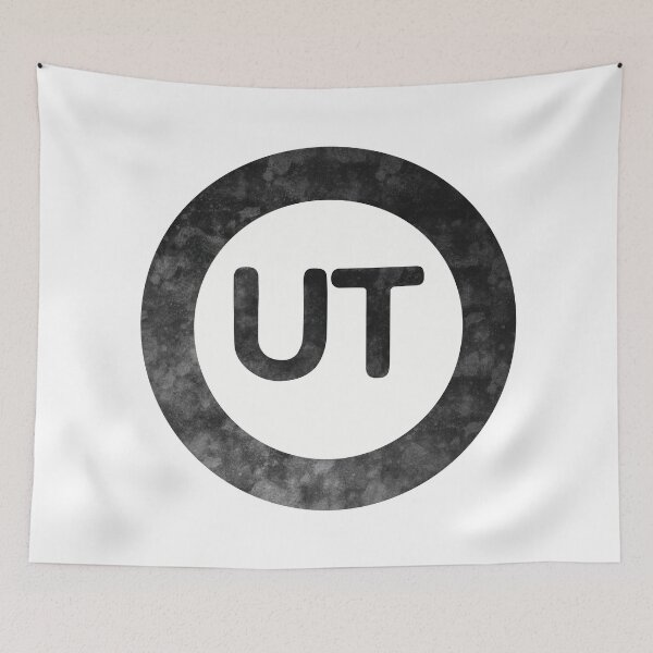 Item preview, Utah UT distressed black and white circle designed and sold by Krista Robertson.