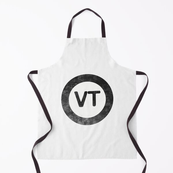 Item preview, Vermont VT distressed black and white circle designed and sold by Krista Robertson.