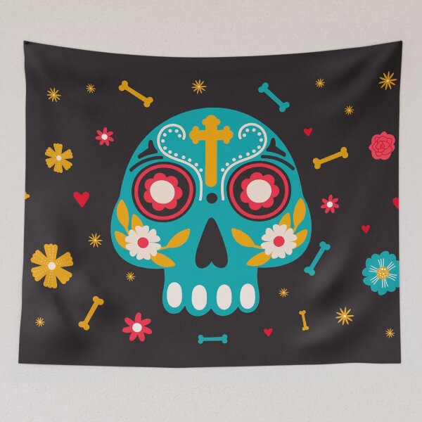 Item preview, Dia de los muertes skull. Mexican Day of the Dead.  designed and sold by CoCoArt-Ua.
