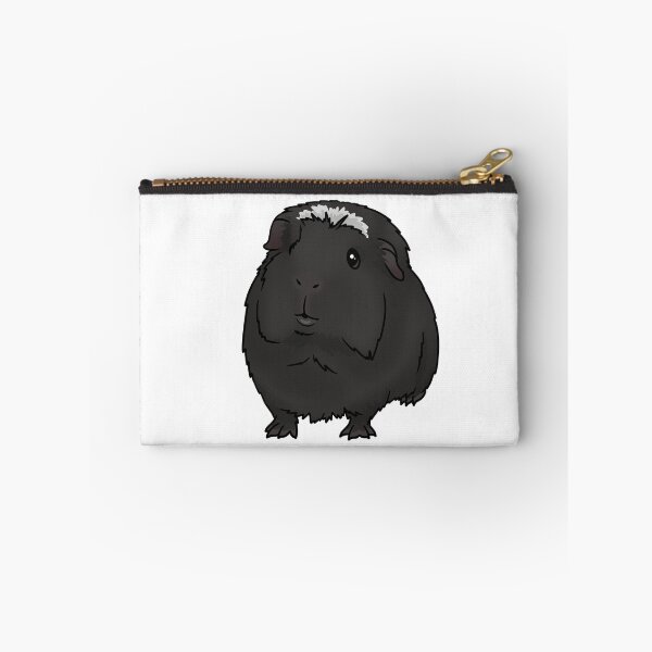 Item preview, Black with White Crested Guinea Pig designed and sold by KatsGuineapigs.