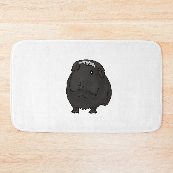 Item preview, Black with White Crested Guinea Pig designed and sold by KatsGuineapigs.