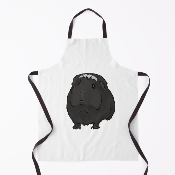 Item preview, Black with White Crested Guinea Pig designed and sold by KatsGuineapigs.