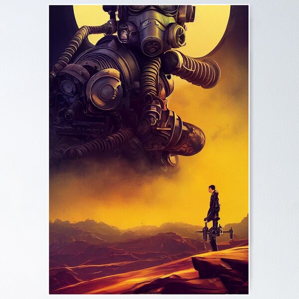 Hd Fallout 4 New Vegas Fallout 4 Power Armor Matte Finish Poster