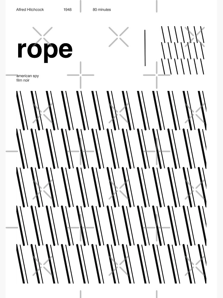 Alfred Hitchcock - rope Poster by marinagb