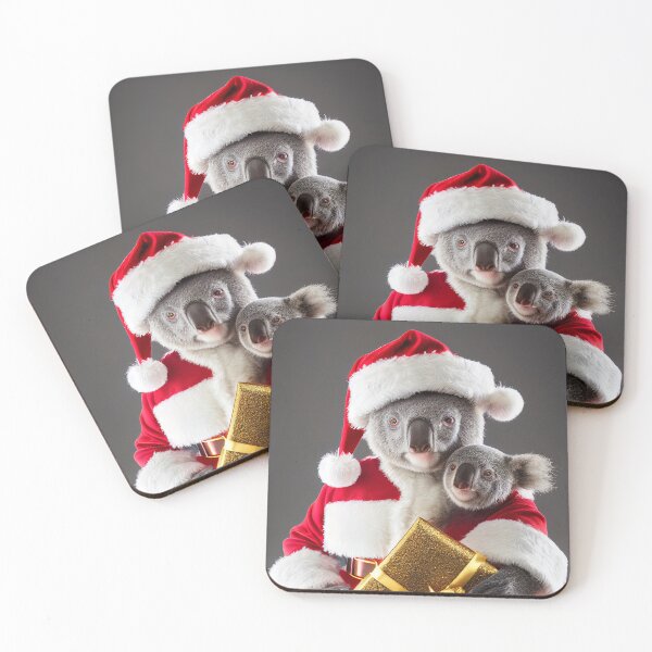 Item preview, Cute Christmas Koala Bear dressed as Santa, baby Koala Bear designed and sold by DigitalDreamArt.