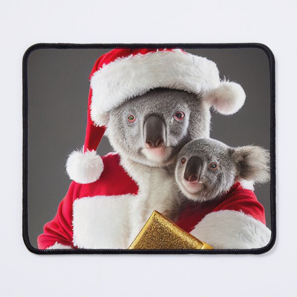 Item preview, Cute Christmas Koala Bear dressed as Santa, baby Koala Bear designed and sold by DigitalDreamArt.
