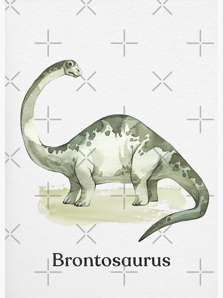 Disover Brontosaurus Premium Matte Vertical Poster
