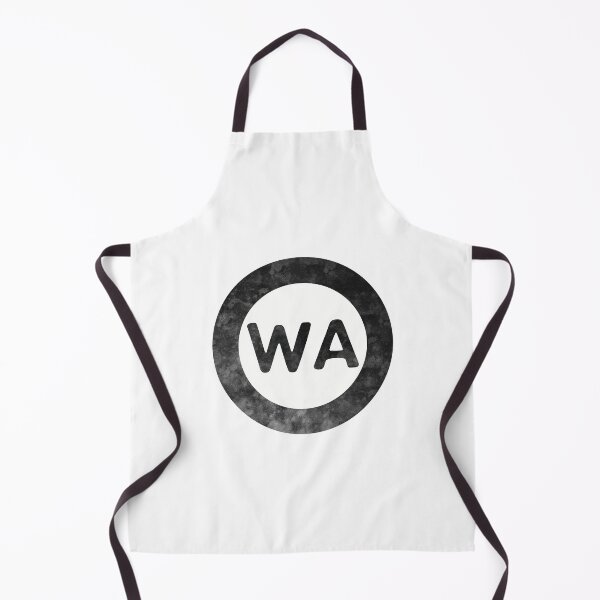 Item preview, Washington WA distressed black and white circle designed and sold by Krista Robertson.