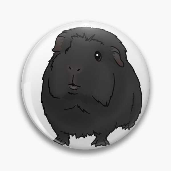 Item preview, Black Crested Guinea Pig designed and sold by KatsGuineapigs.