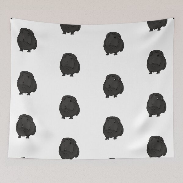 Item preview, Black Crested Guinea Pig designed and sold by KatsGuineapigs.
