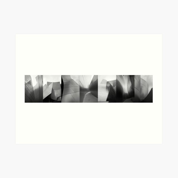 Gehry Panoramic Black and White Art Print