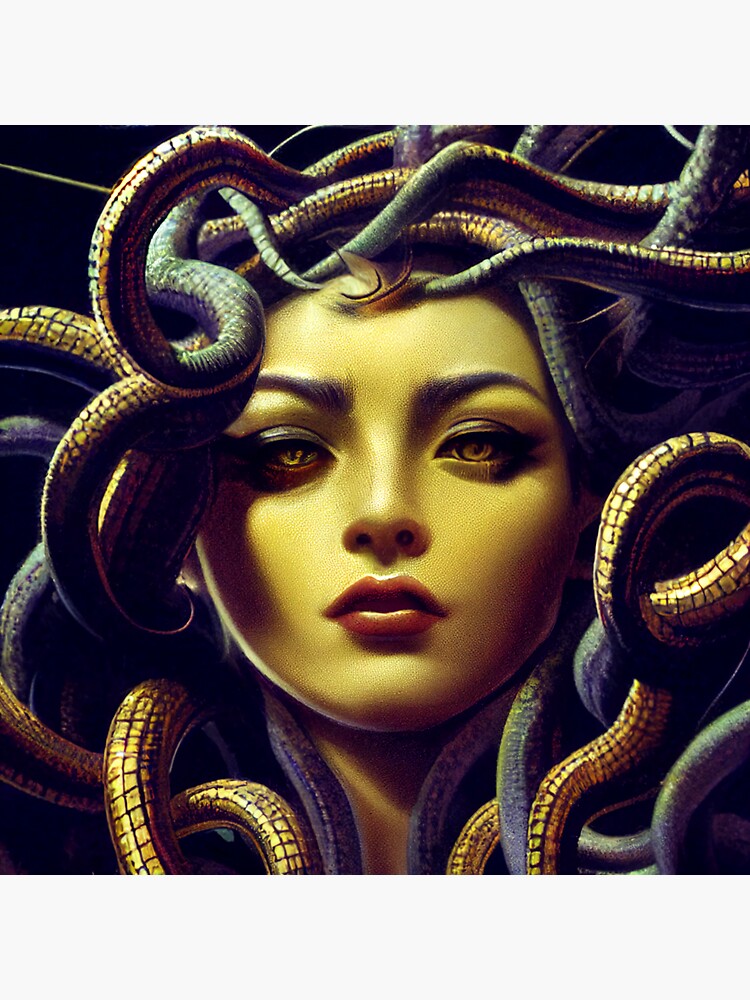 Medusa Greek Mythology Sticker