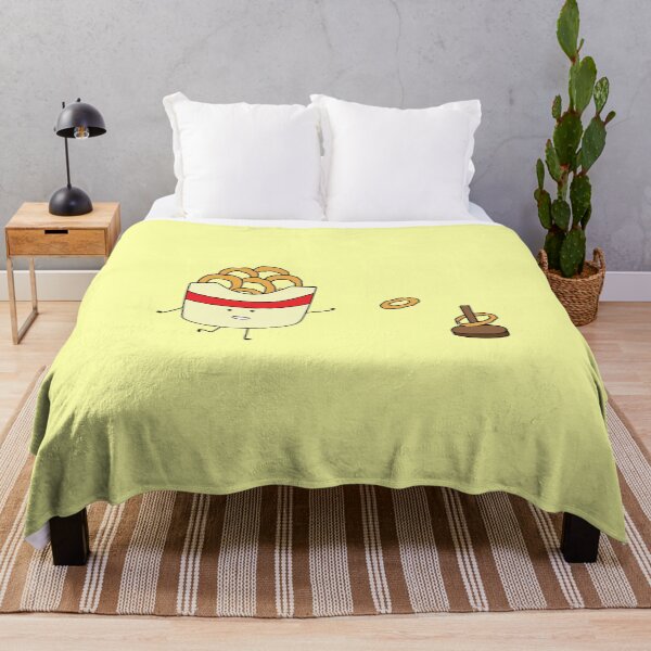 Item preview, funny fried onion rings playing ring toss game designed and sold by wordspotrayal.