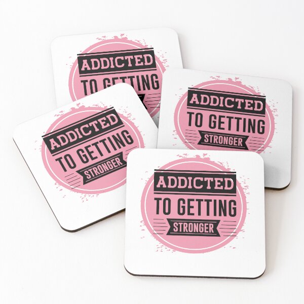 Item preview, Addicted to getting Stronger - Positive Quote - Dark Pink Round Background - Motivation - Evolve - Empower - Gym designed and sold by Mechanical-Artt.