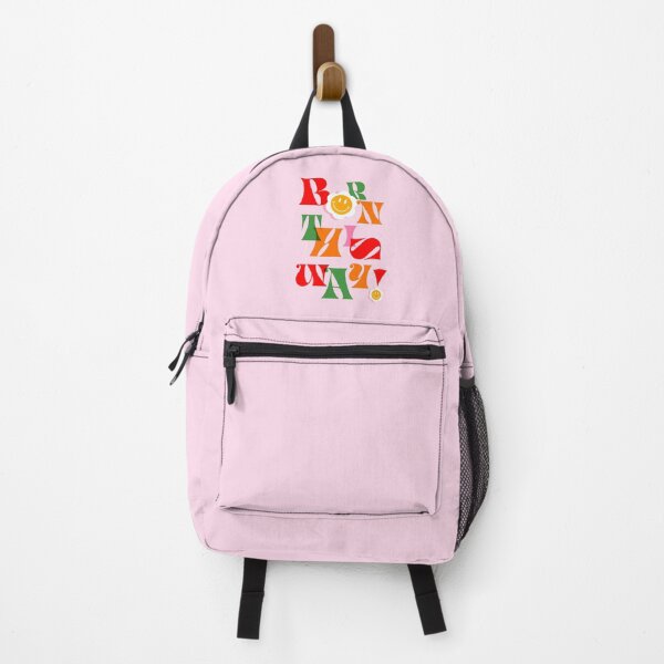 Item preview, Born This Way in Pink, Red & Green - Playful and happy typography to support individuality and inclusion designed and sold by Dominiquevari.