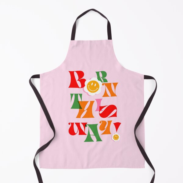 Item preview, Born This Way in Pink, Red & Green - Playful and happy typography to support individuality and inclusion designed and sold by Dominiquevari.