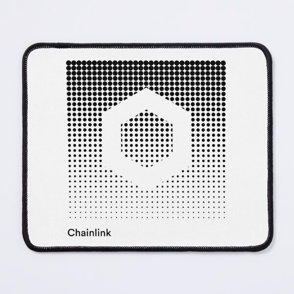 Item preview, Chainlink LINK Crypto Altcoin - Black and White Halftone Design designed and sold by CryptoMoods.