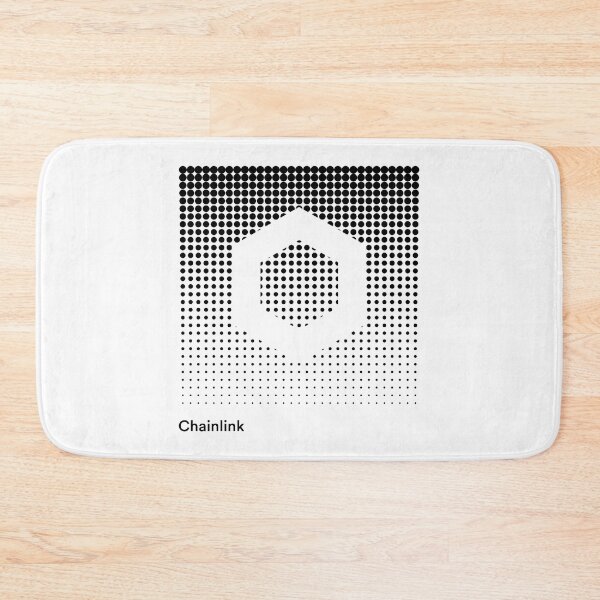 Item preview, Chainlink LINK Crypto Altcoin - Black and White Halftone Design designed and sold by CryptoMoods.