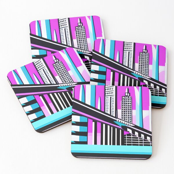 Item preview, Pink sky in city  designed and sold by OverAltruist.