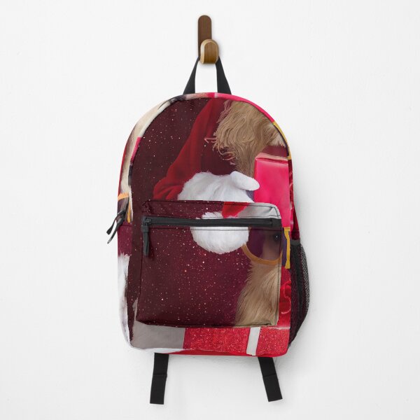 Item preview, Two Cute Christmas Santa dogs with sunglasses and gifts designed and sold by DigitalDreamArt.