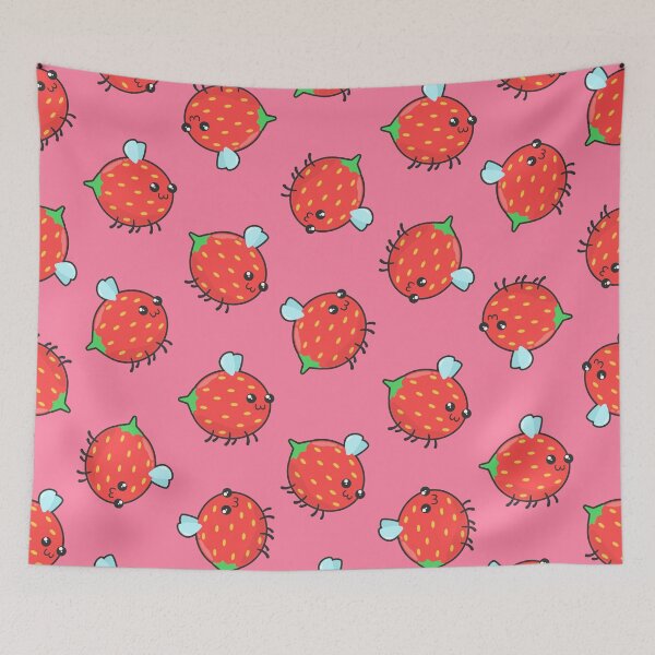 Item preview, Strawbee Summer (pink) designed and sold by animinimal.