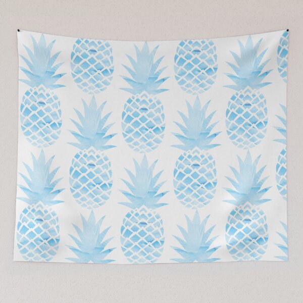 Item preview, Light Blue Pineapple Sticker designed and sold by Claireandrewss.