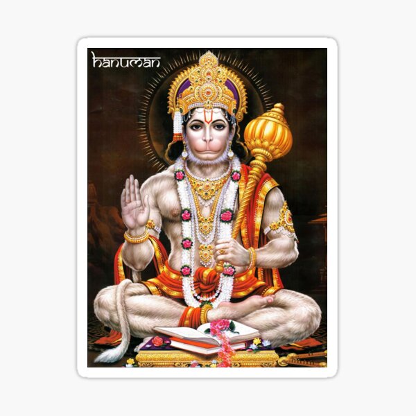 VVWV God Hanuman Vinyl Sticker for Cars and Truck Bike Scooty Gypsy Glass  Mirror Door Sticker Multicoloured Vinyl Decals L X H 15 X 15 Cms :  : Car & Motorbike