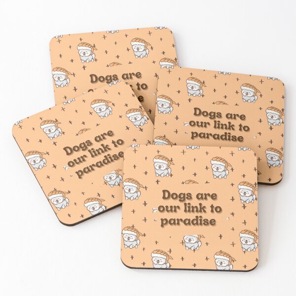 Item preview, Dogs are our link to paradise  designed and sold by inspiringifts.